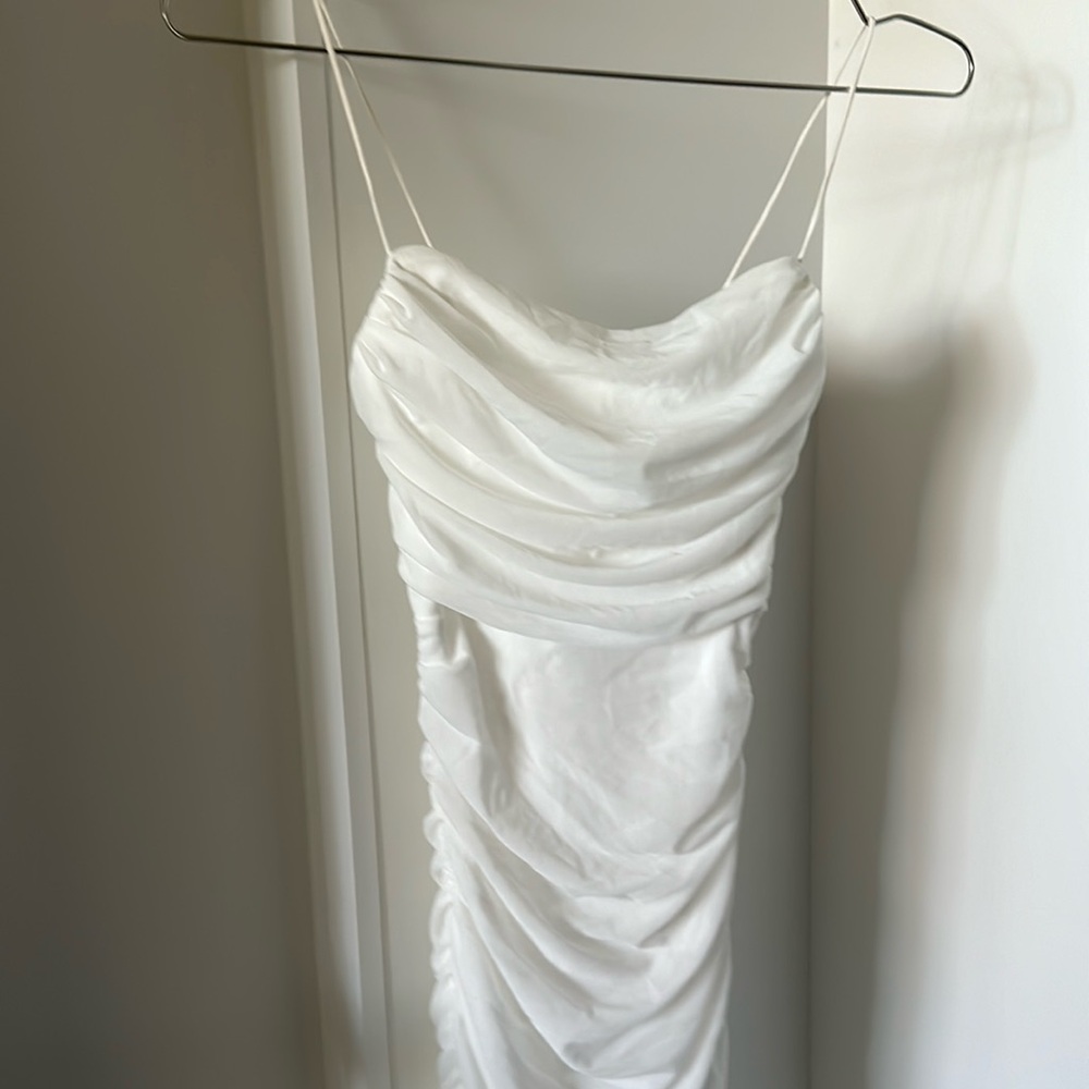 HELLO MOLLY dine and dash mini dress white